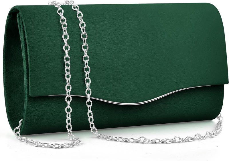 TINDTOP Clutch Purses for Women, Formal Evening Bags Suede Shoulder Envelope Party Handbags Wedding Cocktail Prom Clutches - Image 1